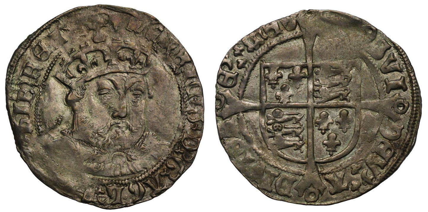 Henry VIII Groat, bust 1, mint mark lis, annulets in forks