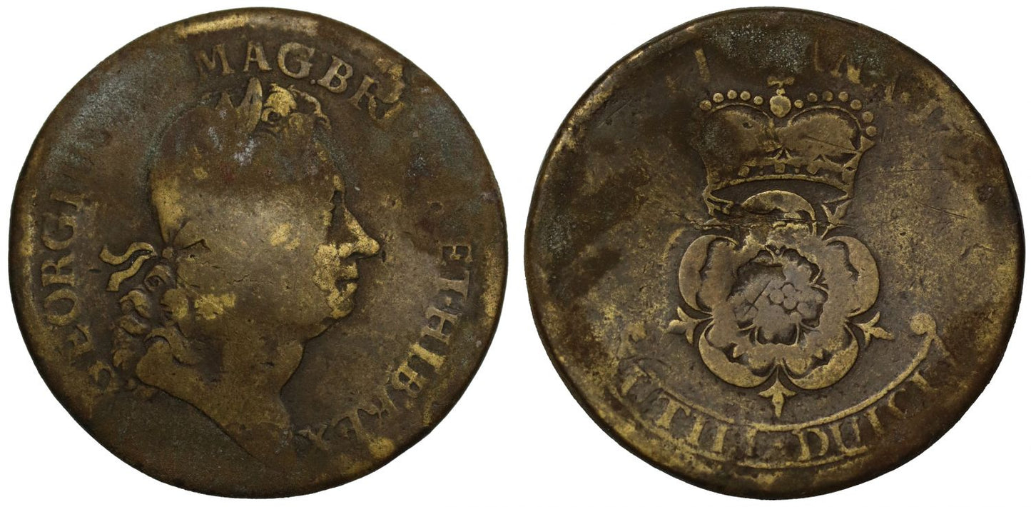 George I 1723 Rosa Americana Twopence