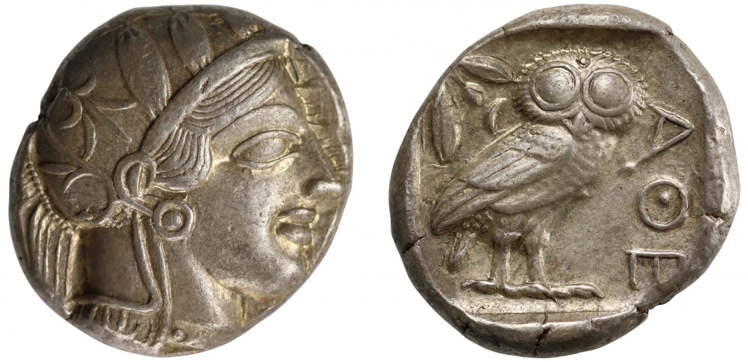 Attica, Athens, Silver Tetradrachm, XF 5/5 5/5.
