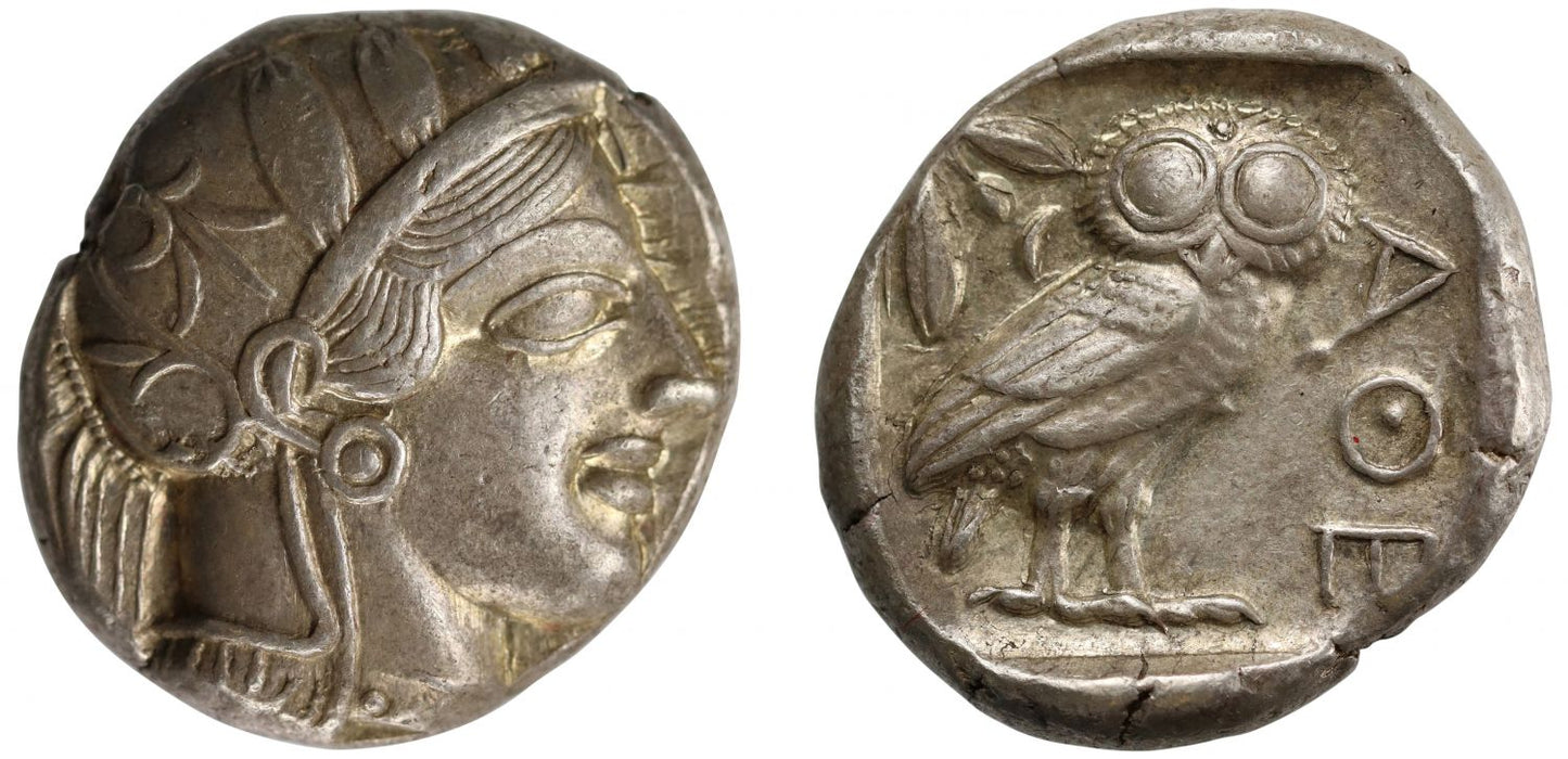Attica, Athens, Silver Tetradrachm, XF 5/5 5/5.