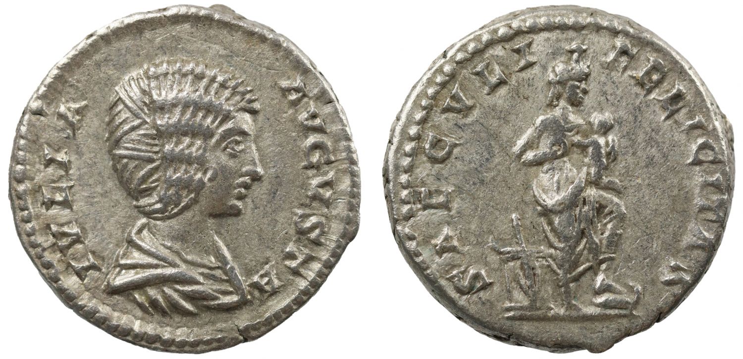 Julia Domna, Silver Denarius, Isis.