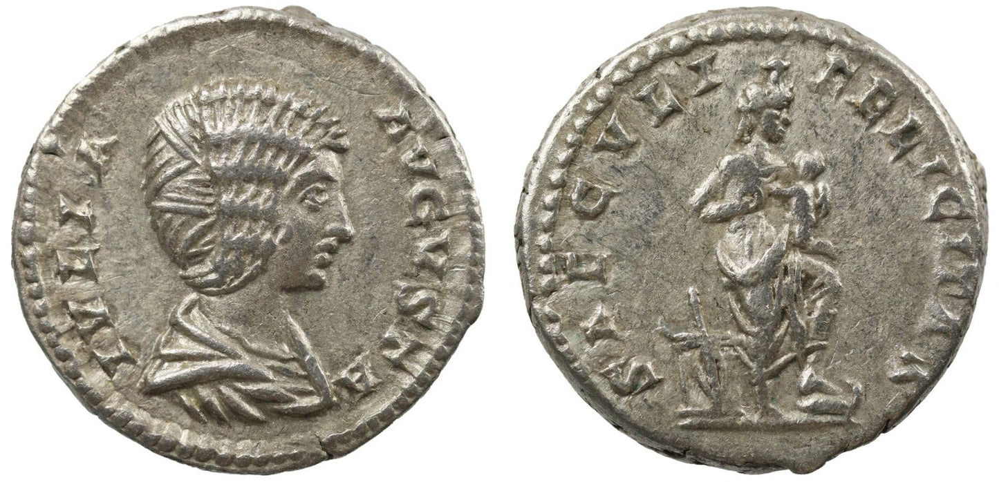 Julia Domna, Silver Denarius, Isis.