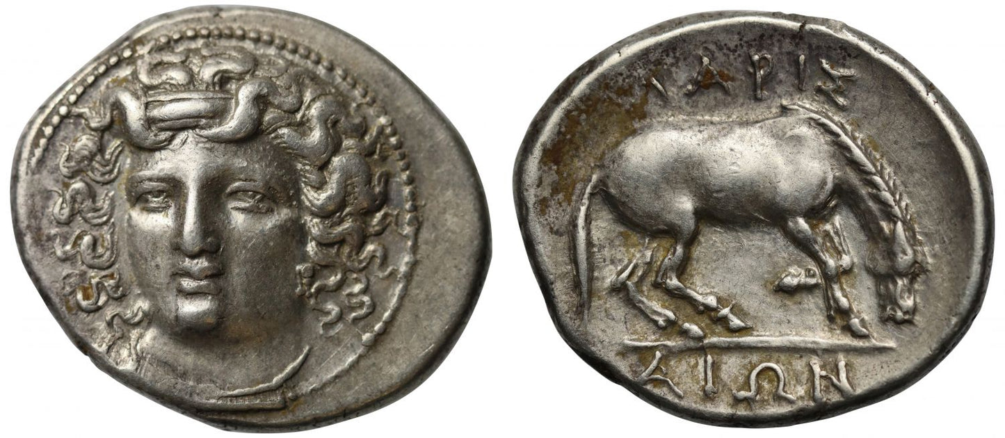 Thessaly, Larissa, Silver Drachm, Ch XF 5/5 4/5.