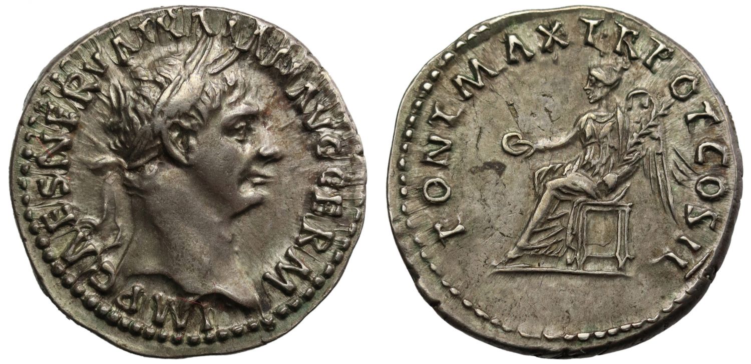 Trajan, Silver Denarius, Victory.