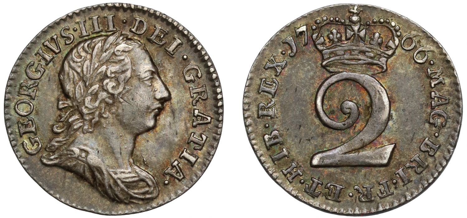 George III 1766 Twopence