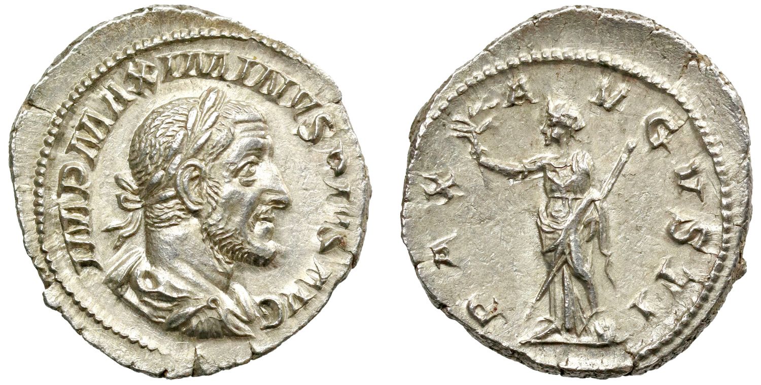 Maximinus I, Silver Denarius, Pax