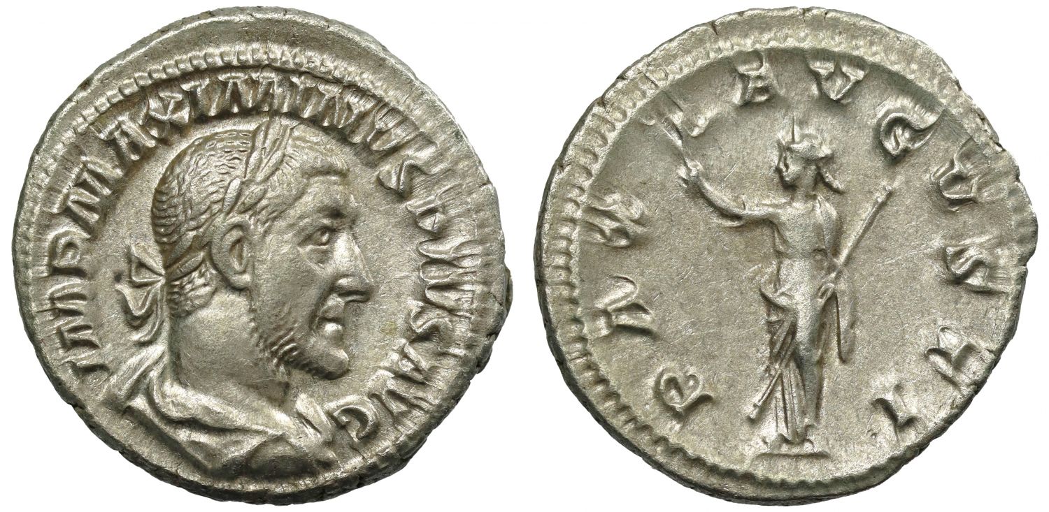 Maximinus I, Silver Denarius, Pax