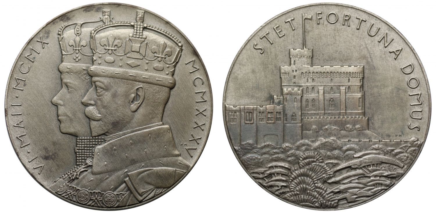 George V, Silver Jubilee 1935, large silver medal.