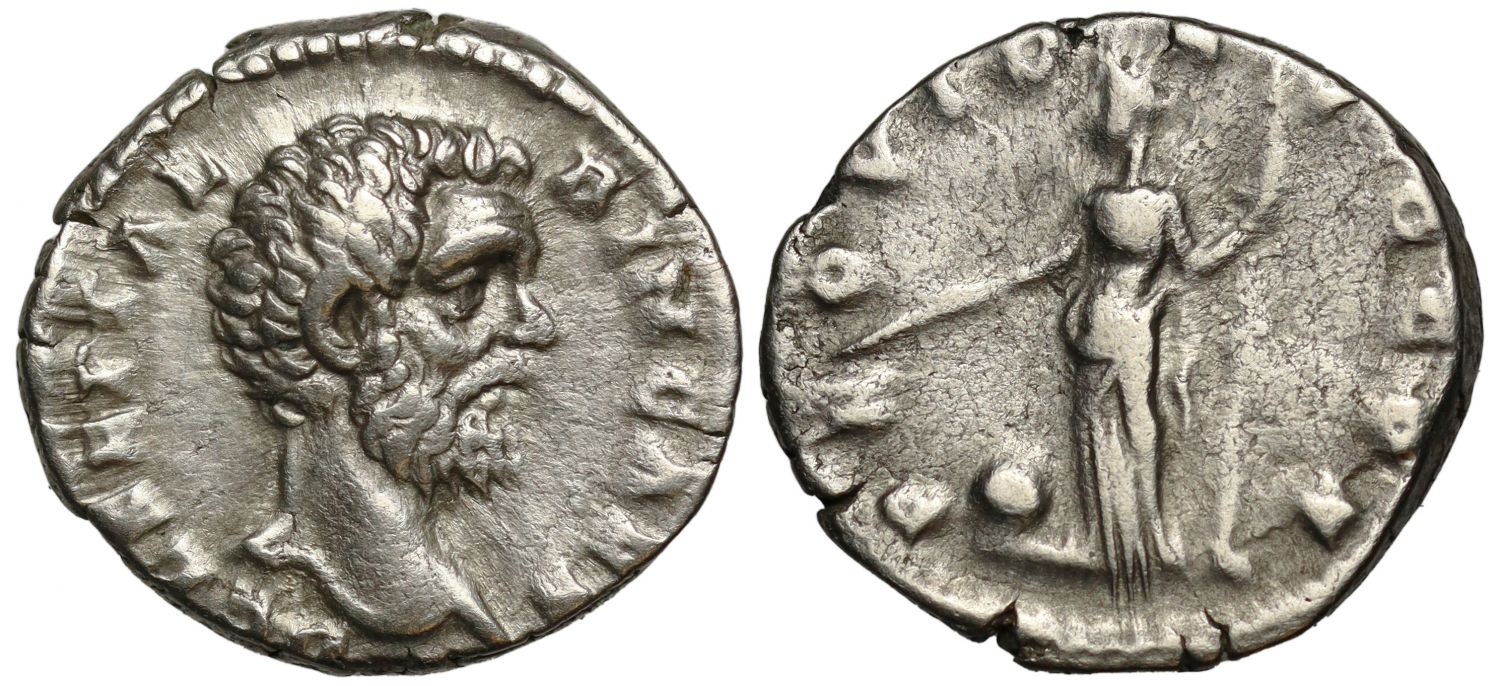 Romano-British Interest, Clodius Albinus, Caesar and Former Governor of Britain, Silver Denarius, Providentia.