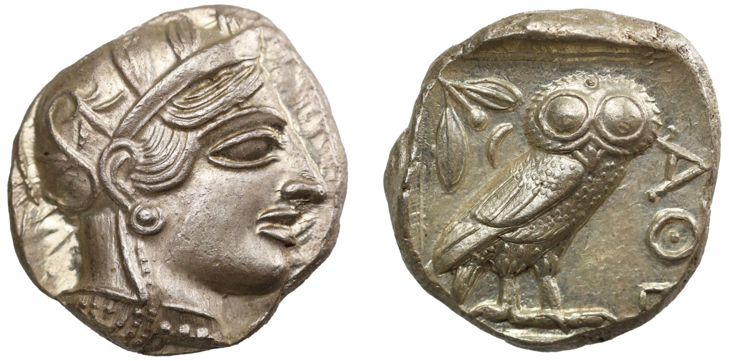 Athens, Silver Tetradrachm, c. 440-404 BC, Ch AU 5/5 5/5.