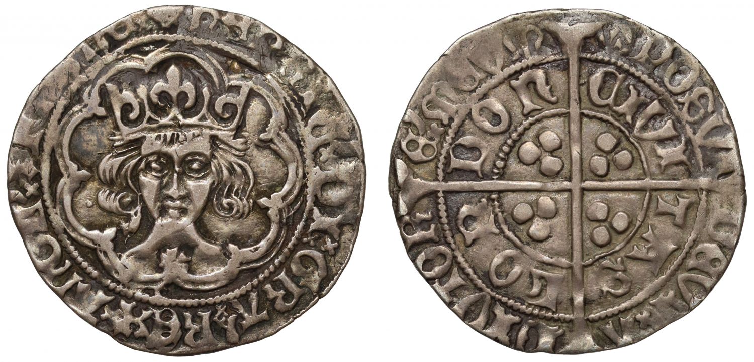 Henry VII Groat, Tower issue, London, class 1, mm half lis and rose