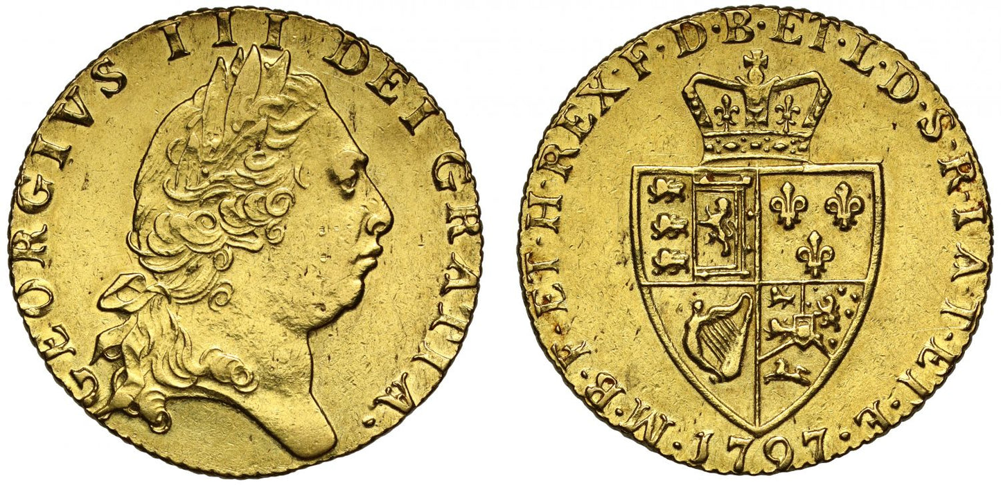 George III 1797 Guinea, 5th bust, spade reverse