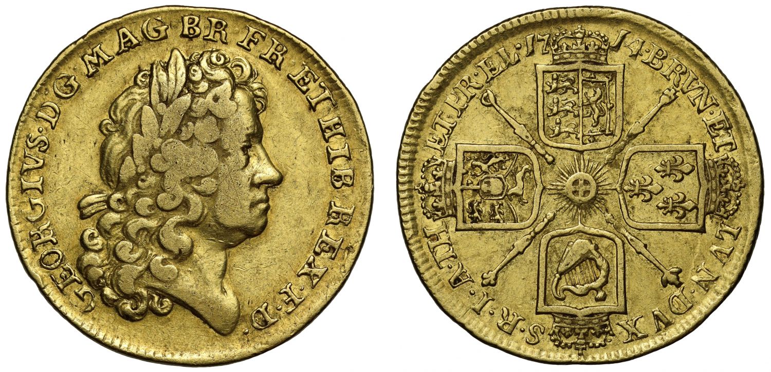George I 1714 'Prince Elector' Guinea, one year type, first year for reign