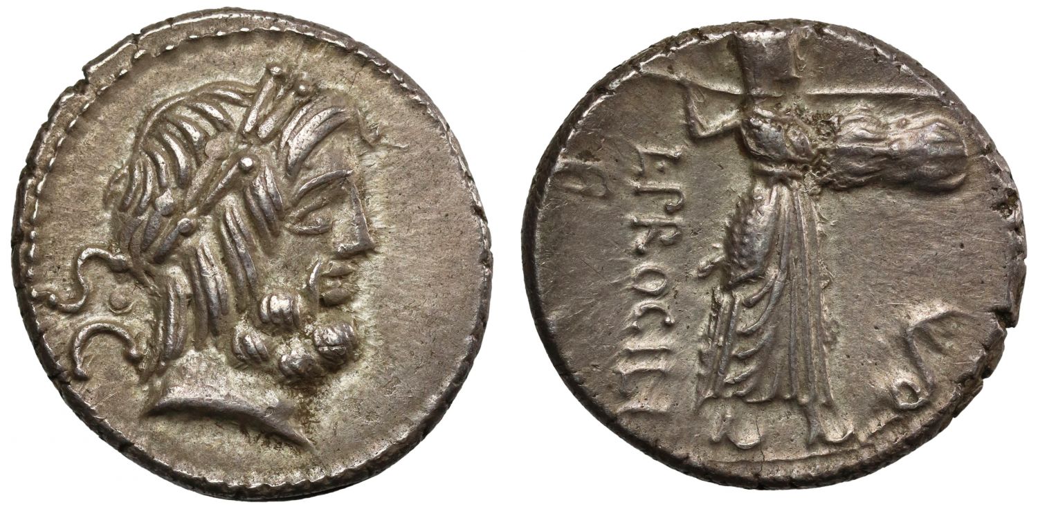 L. Procolius, Silver Denarius.