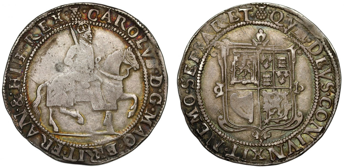 Scotland, Charles I Thirty-Shillings, 1st coinage with James VI horseman, ex Chesser