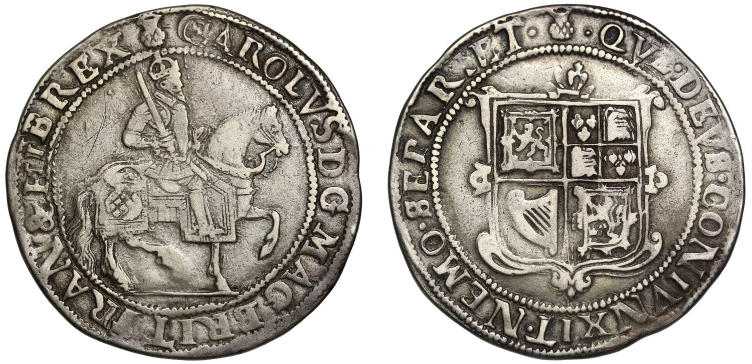 Scotland, Charles I Thirty-Shillings, first coinage, mm thistle