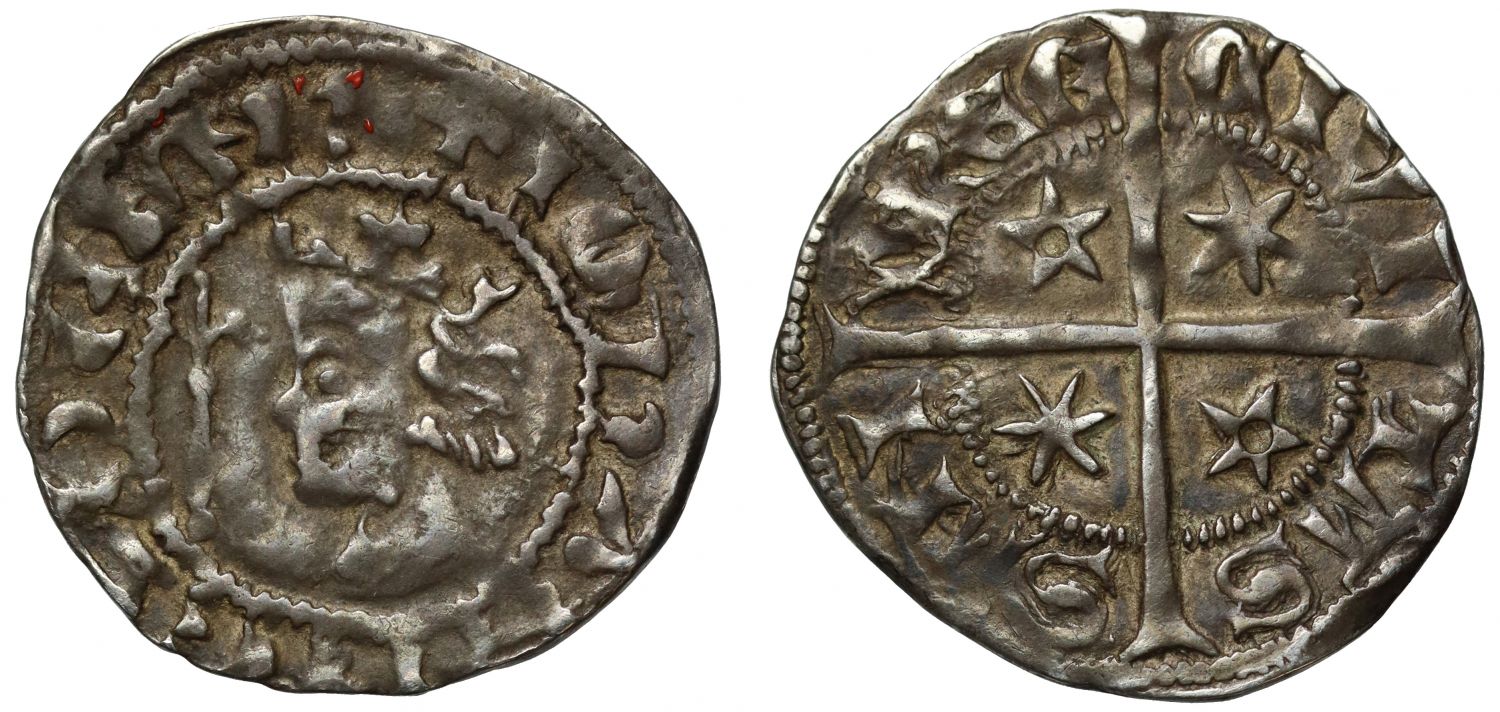 Scotland, John Baliol Penny, Mule 1st rough and 2nd smooth coinage