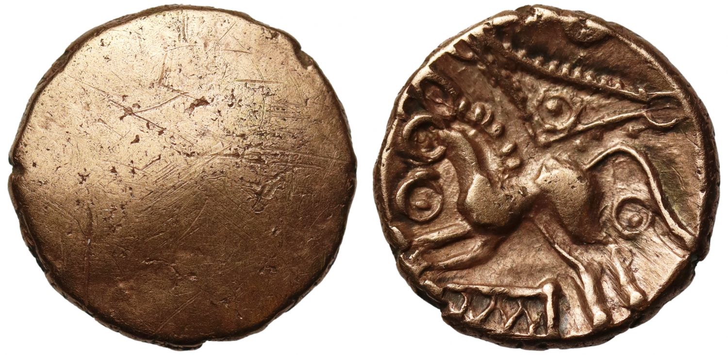 Ancient British, Cantiaci, gold Quarter-Stater.