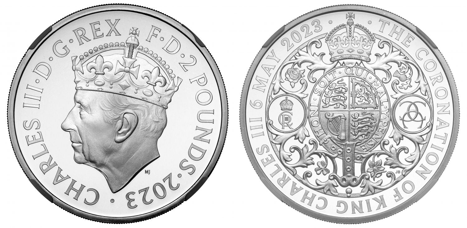 * Charles III 2023 silver PF70 FDI 1oz Coronation