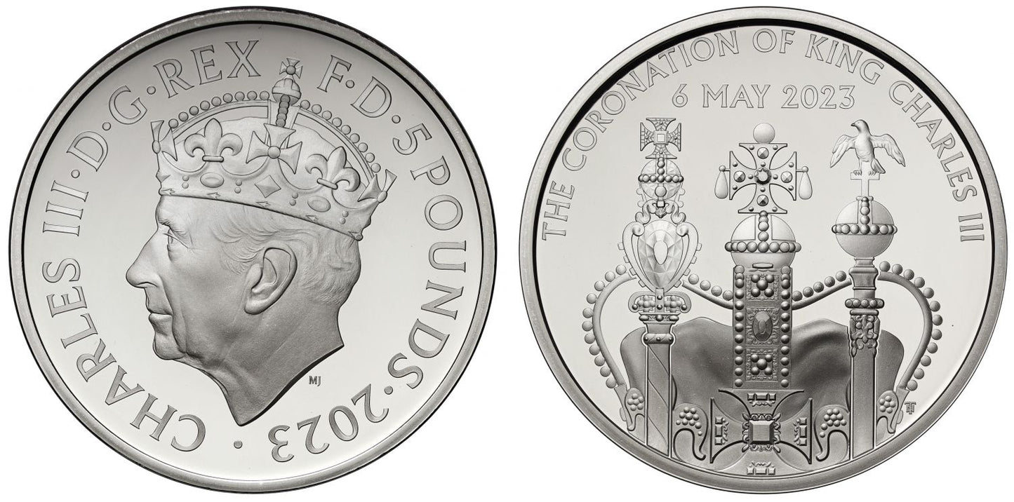 Charles III 2023 silver proof £5 Coronation