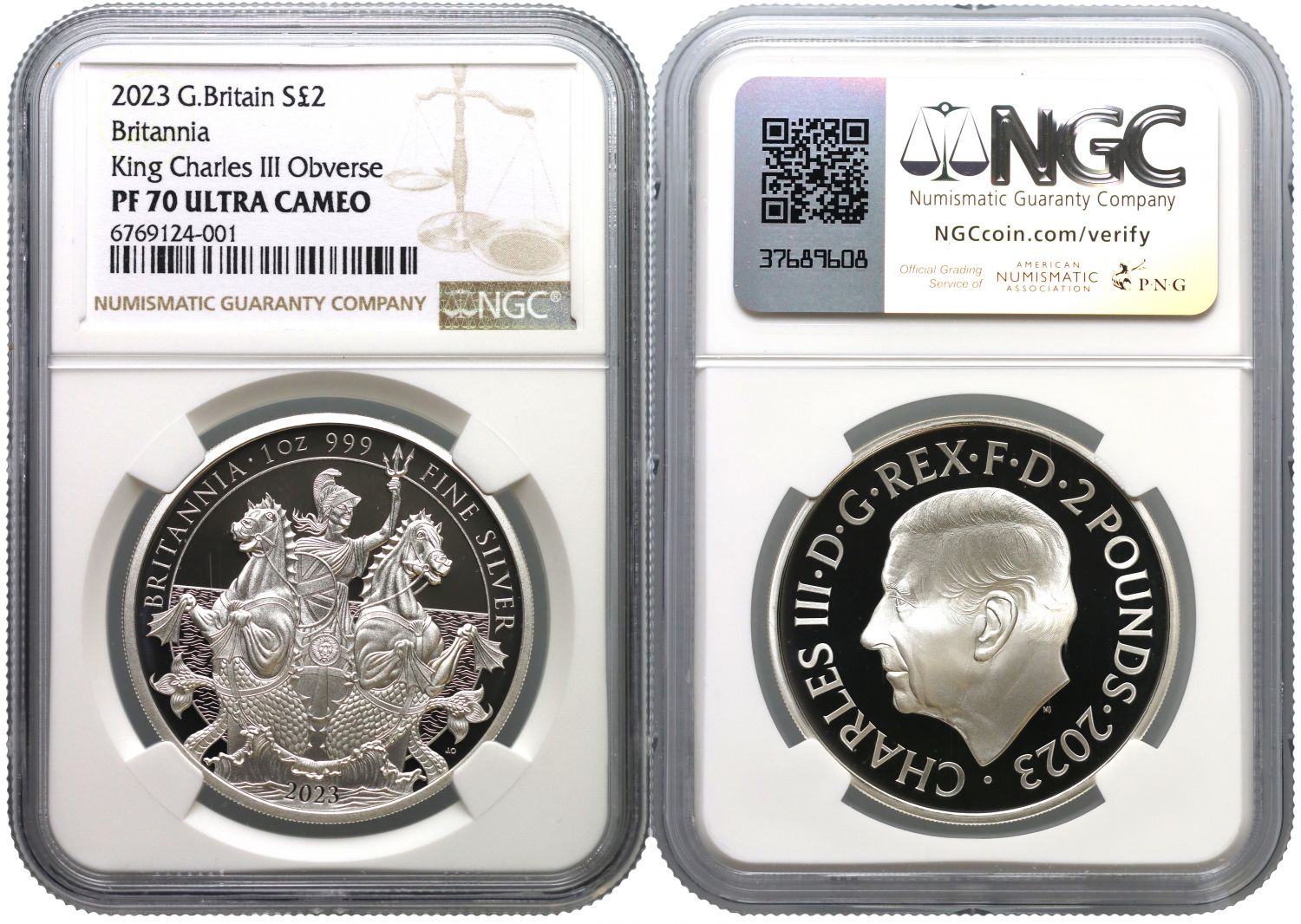 Charles III 2023 silver PF70 UCAM 1oz Britannia