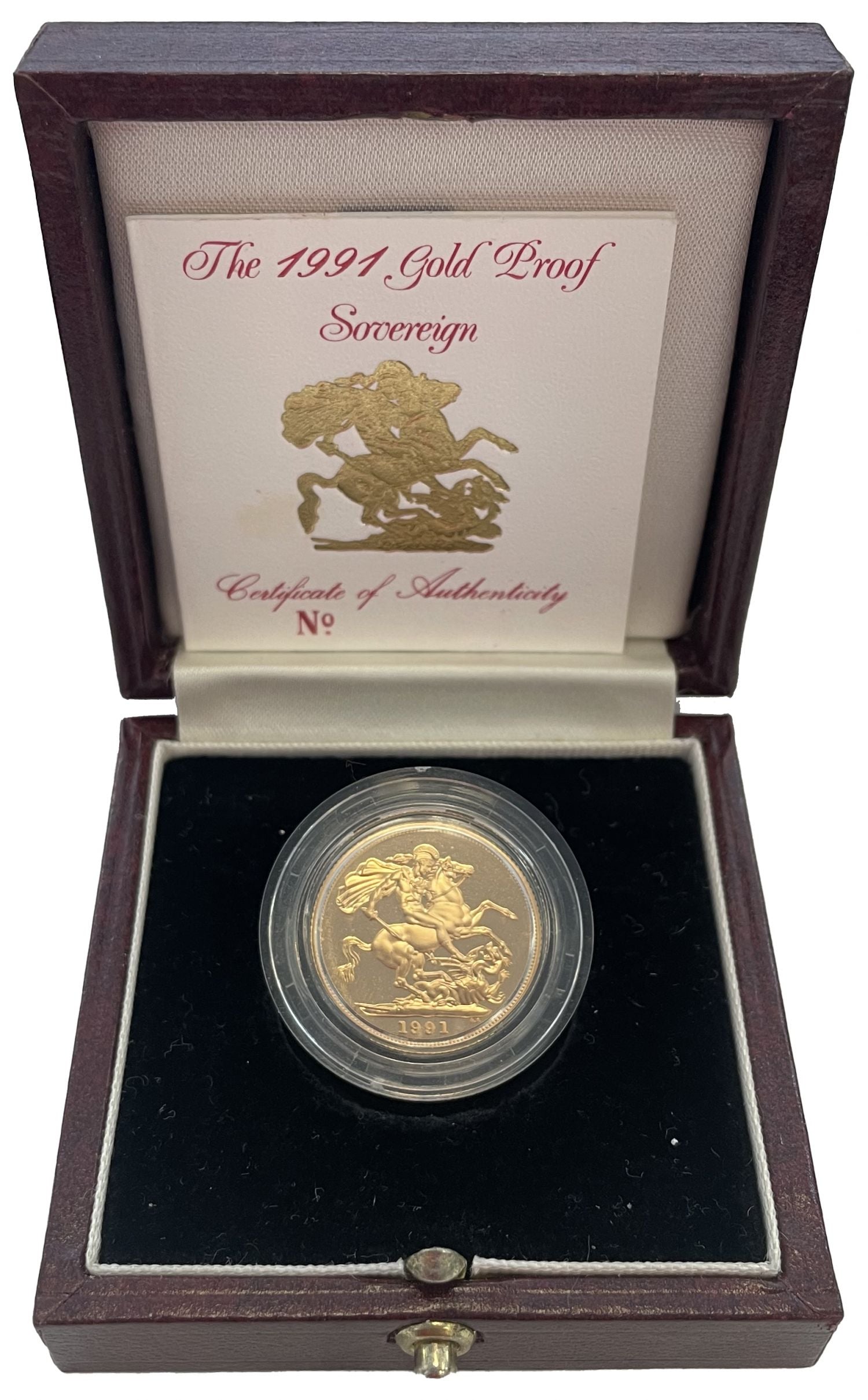 Elizabeth II 1991 proof Sovereign