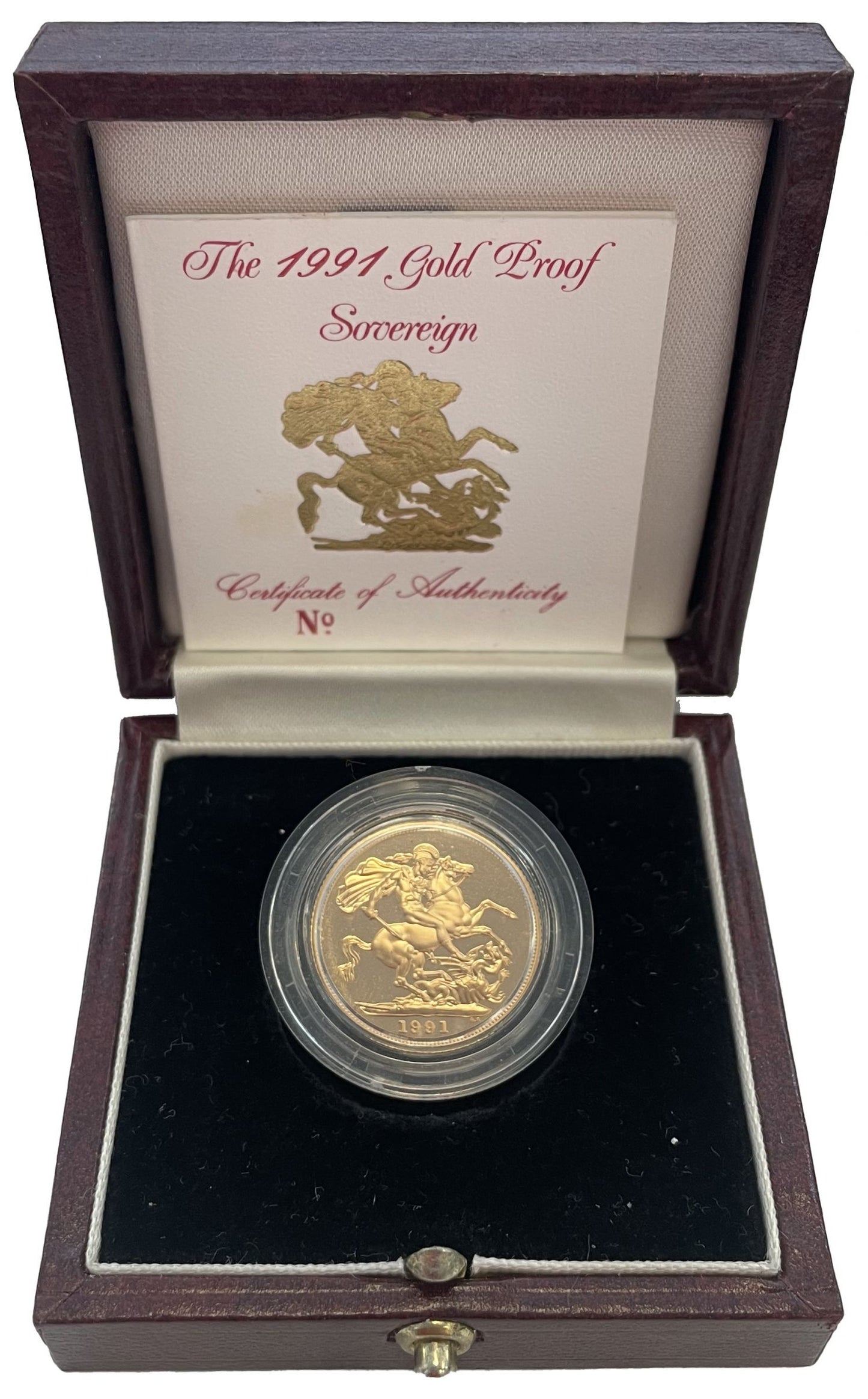 Elizabeth II 1991 proof Sovereign