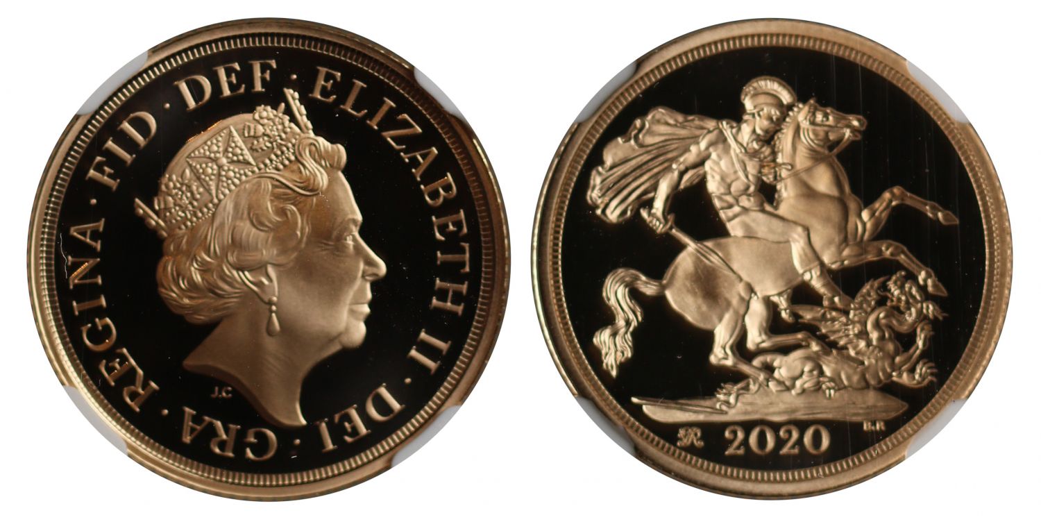 Elizabeth II 2020 proof Sovereign PF70 UCAM