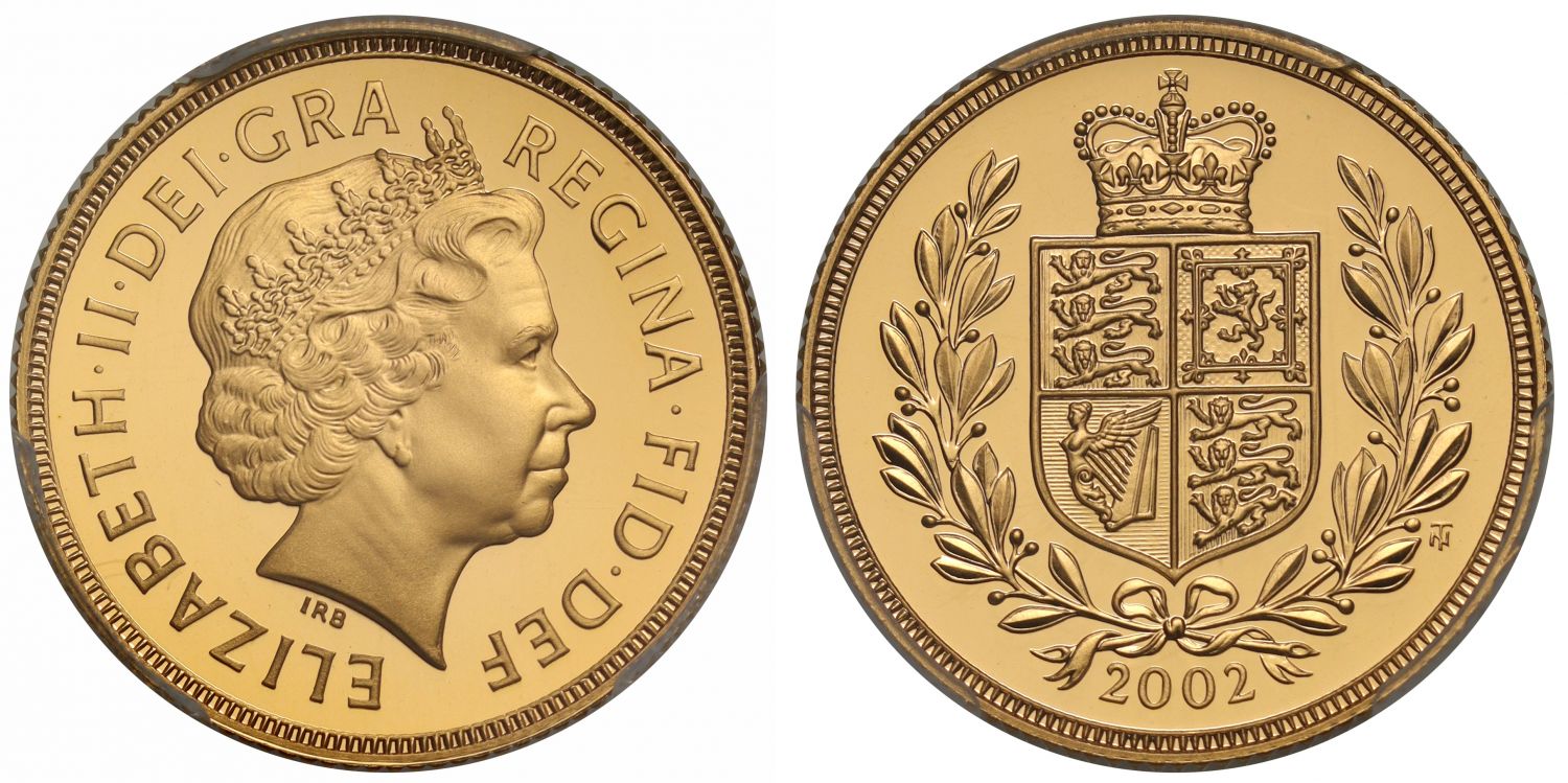 Elizabeth II 2002 PR70 DCAM Sovereign Jubilee