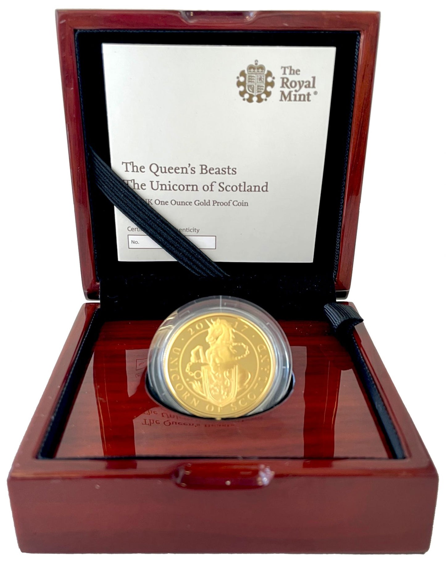 Elizabeth II 2017 gold proof 1oz Unicorn