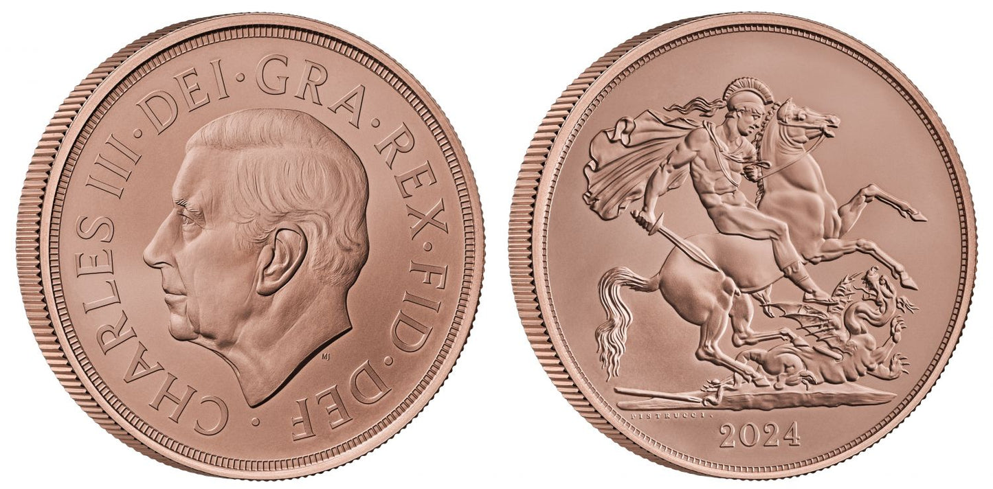 * Charles III 2024 Five-Pounds BU