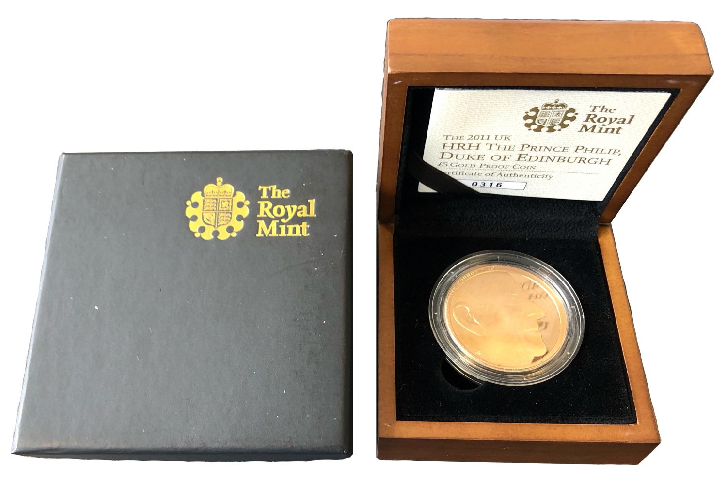 Elizabeth II 2011 proof Five-Pounds Prince Philip