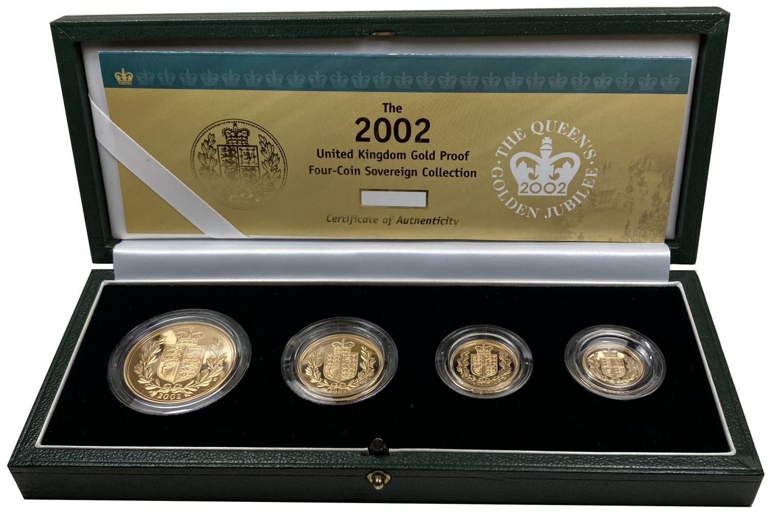 Elizabeth II 2002 4-coin proof Set