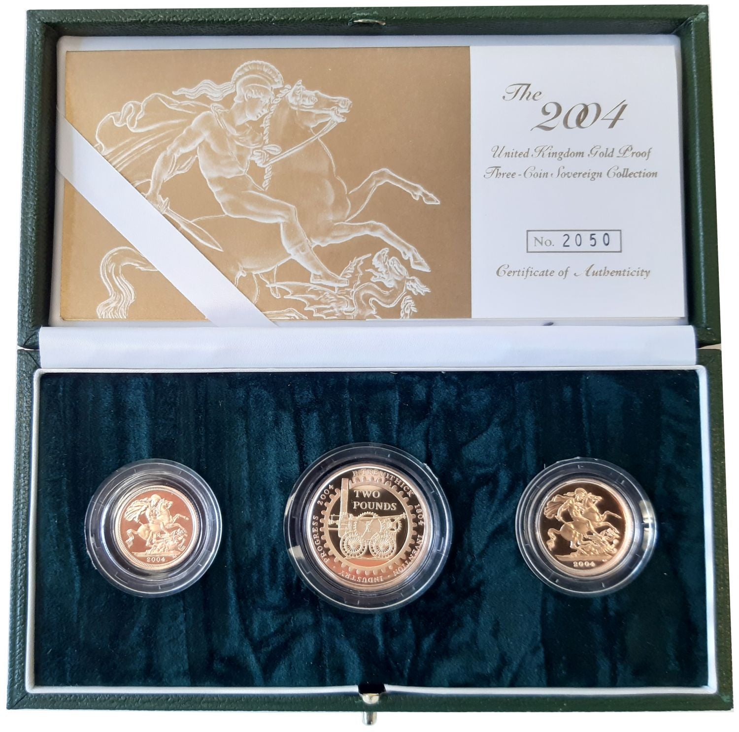 Elizabeth II 2004 3-coin gold proof Set