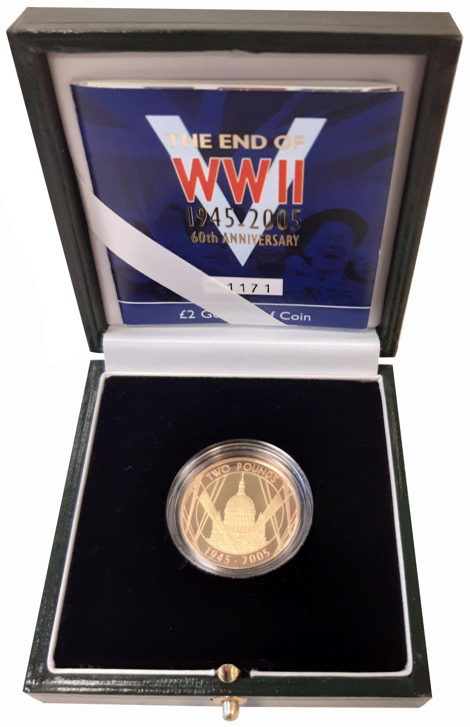 Elizabeth II 2005 proof Two-Pounds End WWII