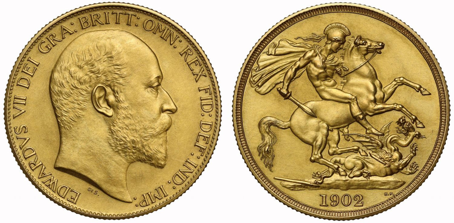 Edward VII 1902 matt proof Two-Pounds, Coronation issue