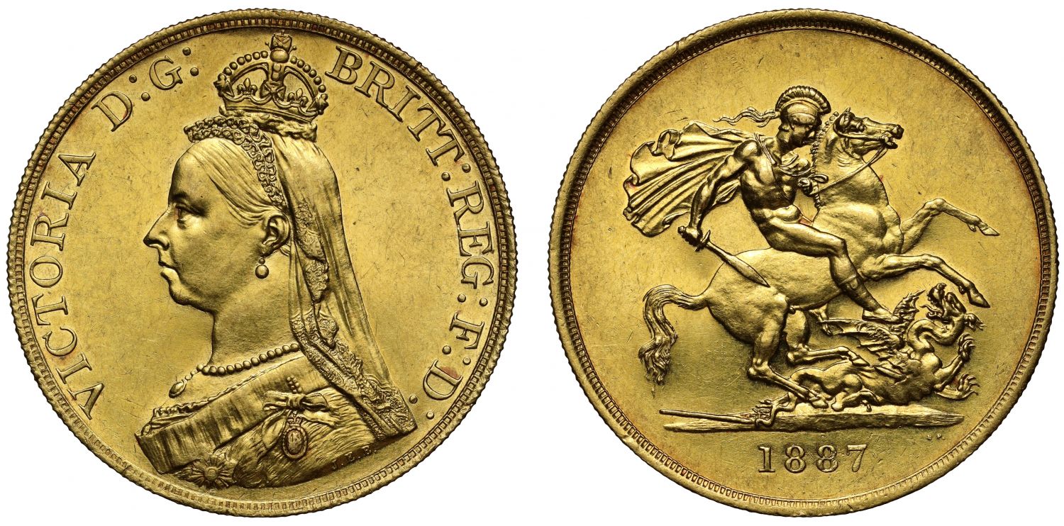 Victoria 1887 Five-Pounds Golden Jubilee Issue