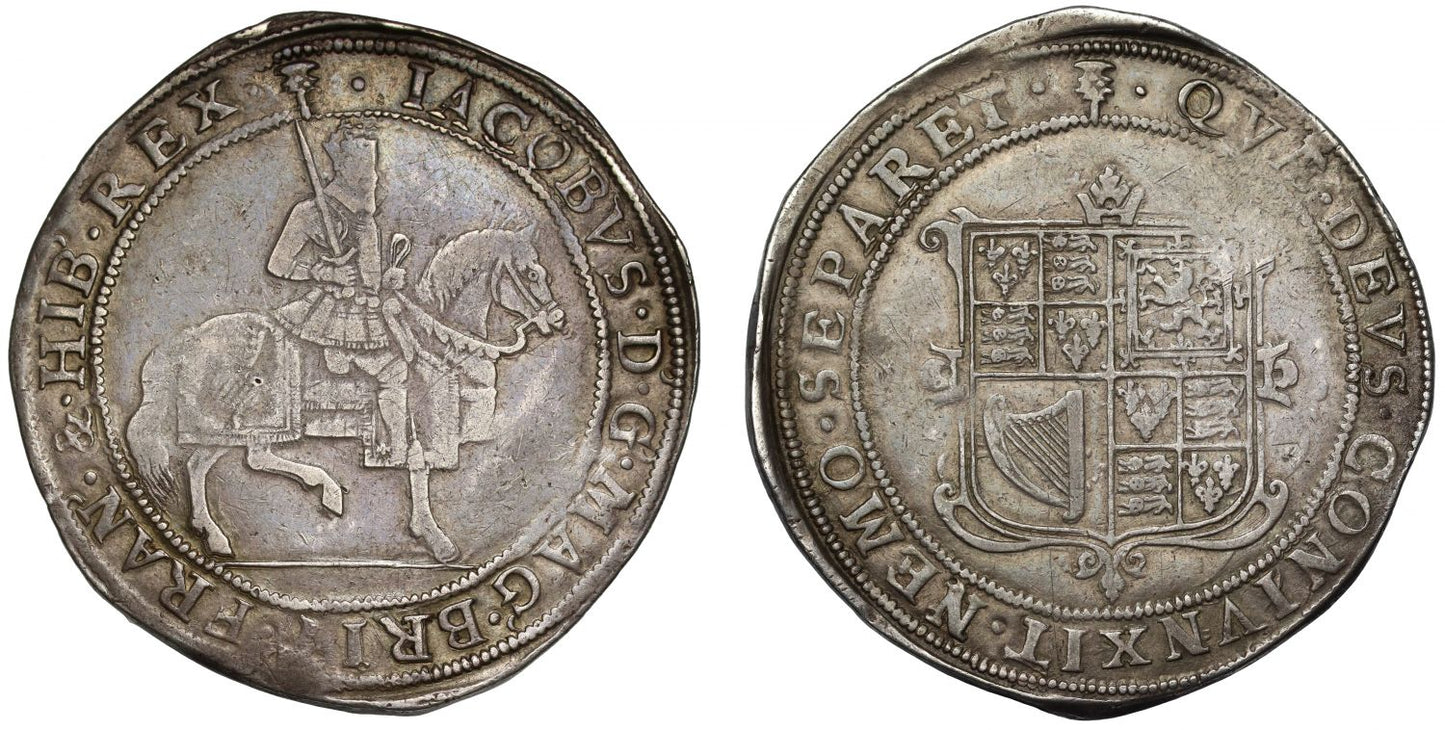 Scotland, James VI Sixty-Shillings, mm thistle, VF30, after accession to England