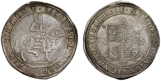 Scotland, James VI Sixty-Shillings, mint mark thistle after accession to England