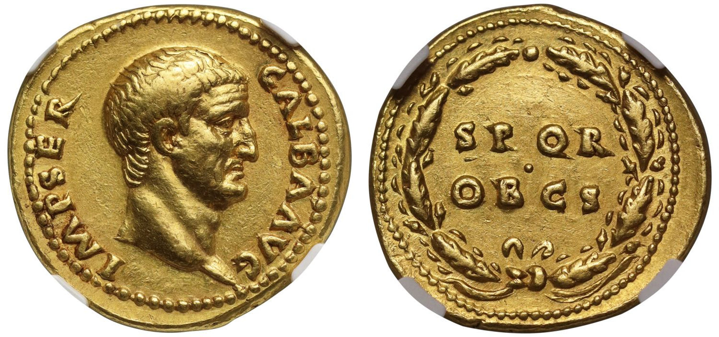 Galba Aureus, provenance to 1896, ex Ryan and Montagu collections