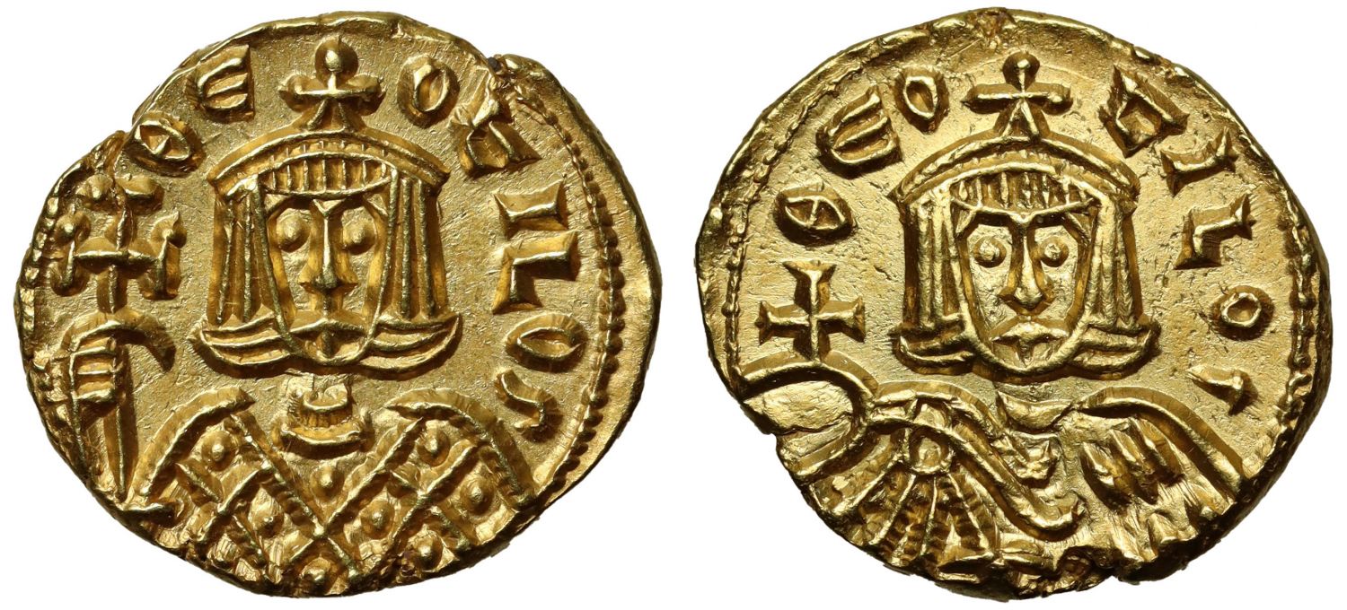 Theophilus, Gold Solidus, Syracuse.