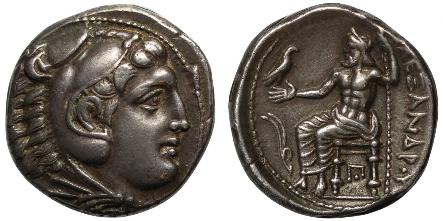 Alexander III the Great, Silver Tetradrachm, Amphipolis, ex Bauer (1963)