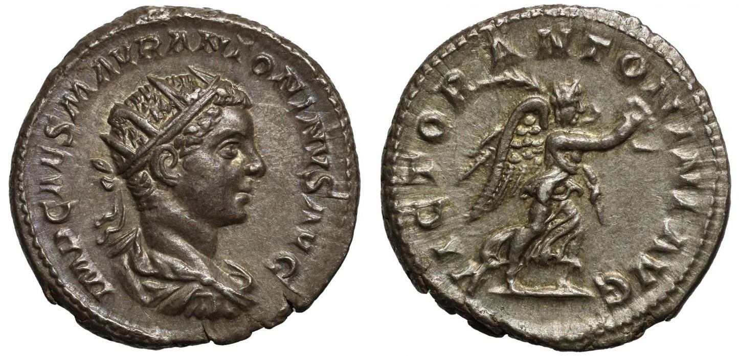 Elagabalus, Silver Antoninianus, Restoration of Power.