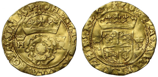 Henry VIII Posthumous issue gold Crown of the Double Rose, mintmark martlet