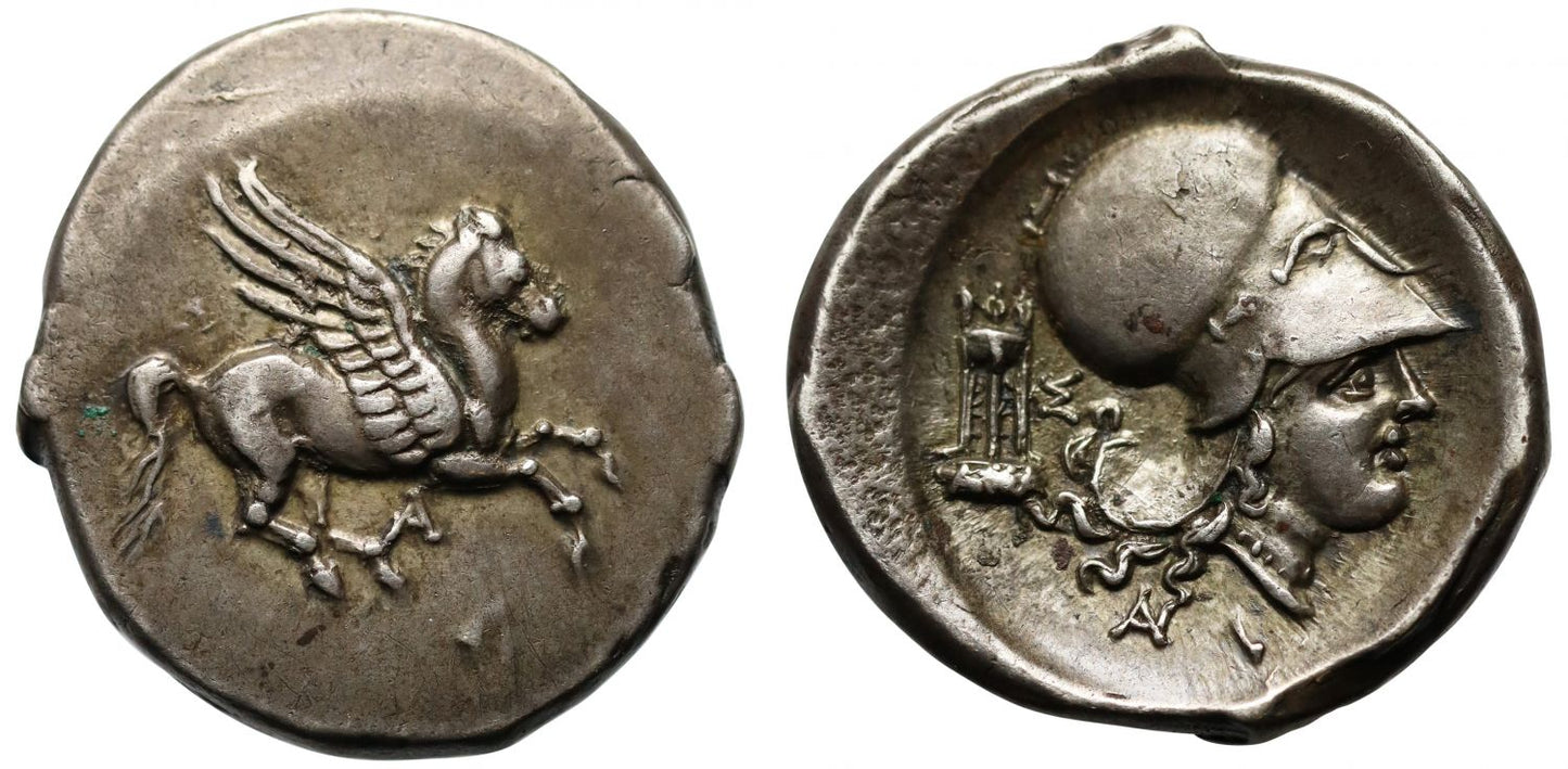 Akarnania, Anaktorion, Silver Stater, XF 5/5 4/5.