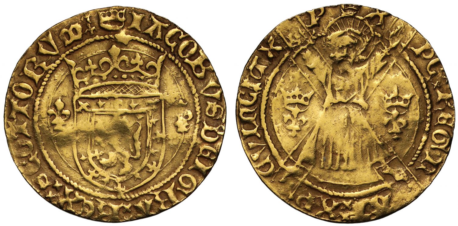 Scotland, James II Lion of 10 Shillings, ex Mrs Joan Murray nee Clarke