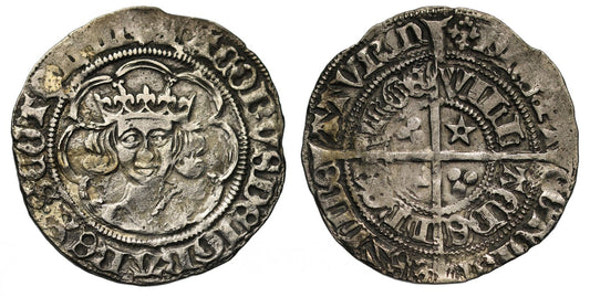 Scotland, James III Groat, light issue, seven arcs, five pointed mullets Edinburgh