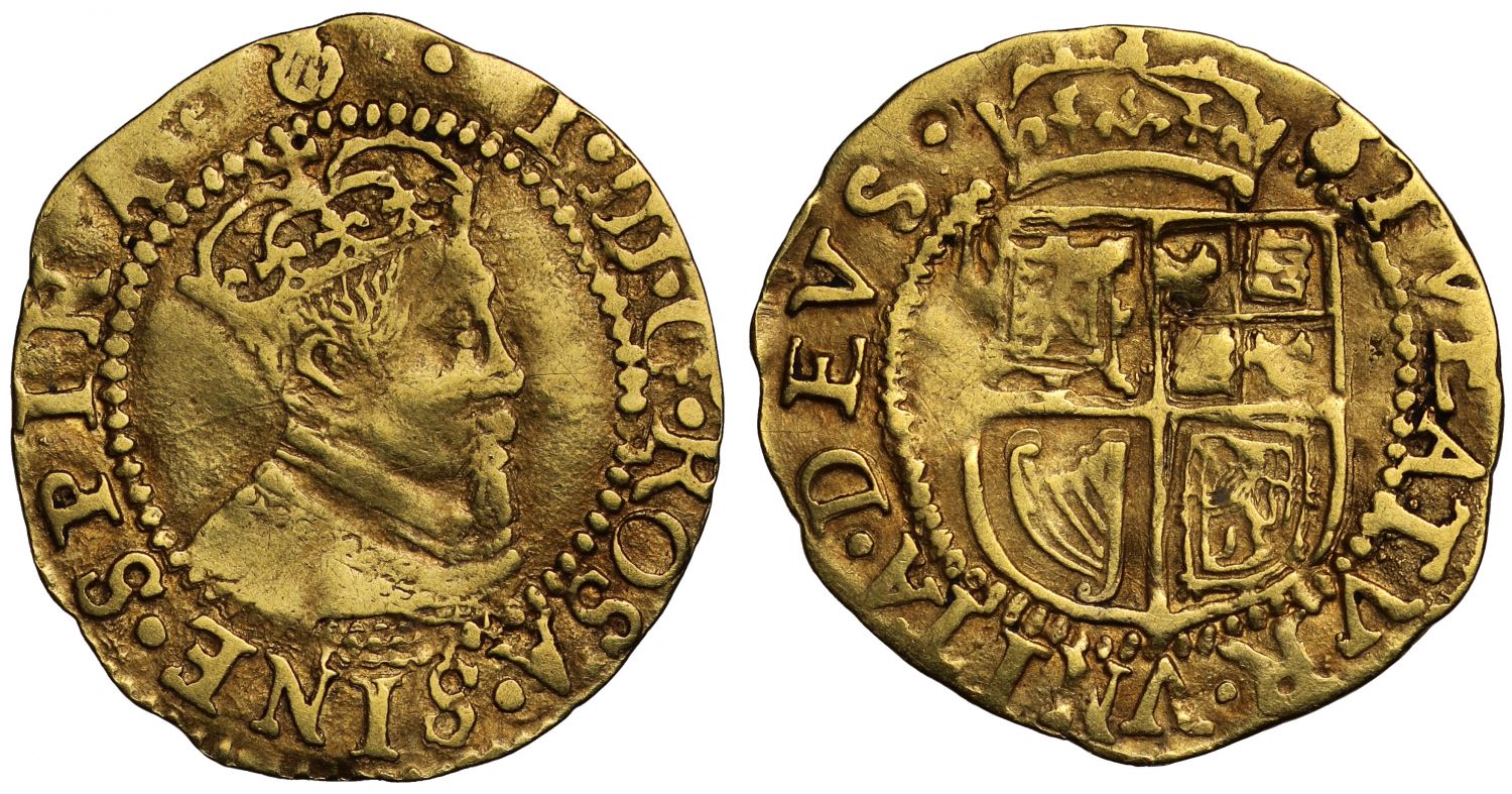 Scotland, James VI gold Halfcrown, 9th coinage, type II