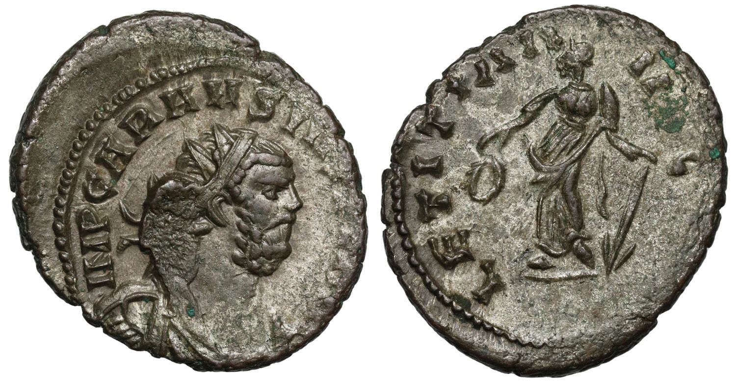 Carausius, Æ Antoninianus, LETITIA.