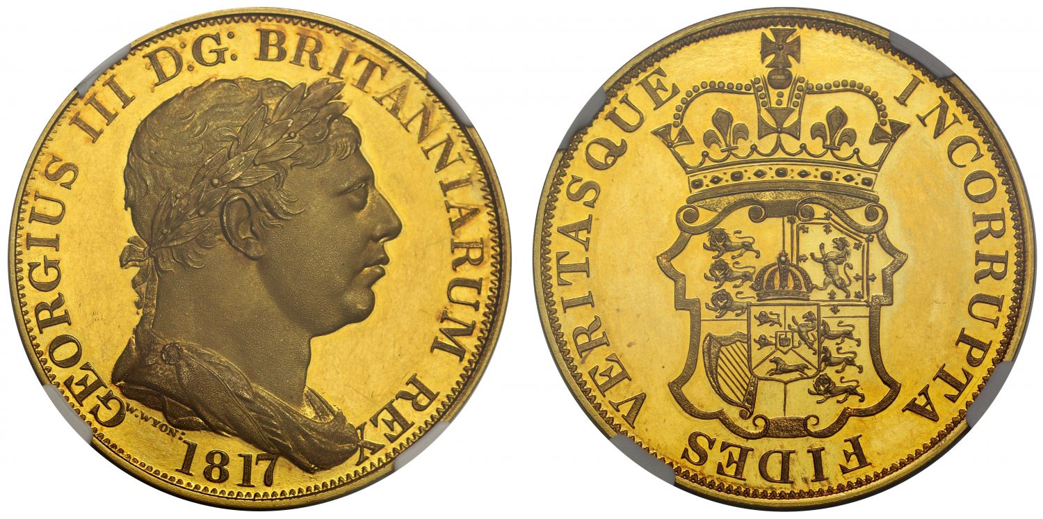 George III 1817 'INCORRUPTA' gold